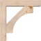 Ekena Millwork Westlake Block Smooth Bracket w/ Offset Brace, Douglas Fir, 5 1/2"W x 24"D x 24"H BKT0604X24X24WTL05SDF - alternate 2